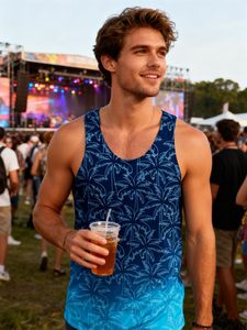 Nueva llegada, camiseta sin mangas personalizada para hombre, talla grande, transpirable, cómoda, para gimnasio, hecha de algodón, camisetas sin mangas personalizadas para hombre - Product Image 5