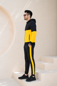 High Quality Men Hip Hop Streetwear Windbreaker <b>Jacket</b> Double Zipper Oversized <b>Track</b> <b>Jacket</b> Hooded Two Tone Color Breathable - Product Image 3