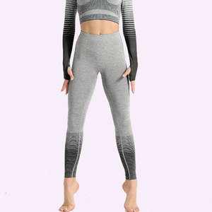Wholesale Premium Seamless Women <b>Leggings</b> Squat Proof <b>Workout</b> Pants OEM OEM Custom Contour Seamless Yoga <b>Leggings</b> Women Ribbed - Product Image 5