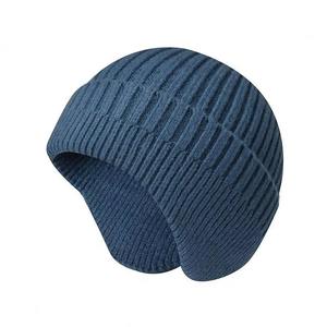 Bonnets en laine noirs unisexes, best-sellers, chauds, pour l'hiver, style décontracté, tricot épais. - Product Image 6