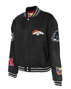 เสื้อแจ็คเก็ตวูลวาร์ซิตี้สีดำของทีมเดนเวอร์บรองโกส์ - Product Image 3