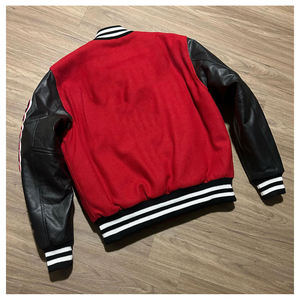 Streetwear Men Varsity Jackets Embroidery Patch Full Sleeves Custom Made Logo Printing Lightweight College Fashion Jacket Casual - Product Image 6