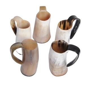 Mug en corne de buffle - Écologique, fait main, matériau organique, design moderne pour whisky et bière - Product Image 4