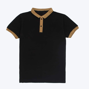 <b>Men's</b> Solid Color Cotton Pique Polo Shirt Short Sleeve Button Down Collar Casual Summer Style - Product Image 4