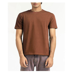 Camiseta de manga corta para hombre, transpirable, de punto, poliéster/algodón, cuello redondo, logotipo frontal, impresión personalizada, ecológica, corte regular. - Product Image 5