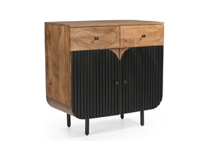 Meuble de cuisine moderne en bois de manguier avec pieds pliants, mobilier de maison - Product Image 2