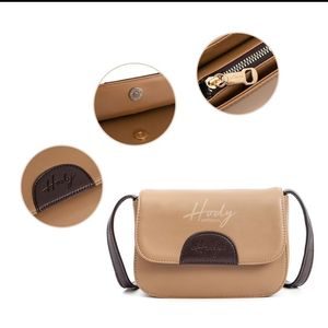 Luxury Fashion Authentic Satin Lined Premium Synthetic Leather Mona <b>Shoulder</b> Bag with Unique Braided <b>Strap</b> Detail Zipper Closure - Product Image 2