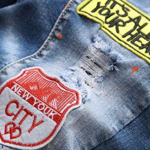 Short en jean bleu clair pour homme, nouveauté, vente en gros - Product Image 2