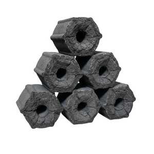 Carbón vegetal hexagonal en briquetas tipo A para barbacoa casera y shisha, listo para venta minorista, caja de 10 kg, carbón AVC sin humo - Product Image 1