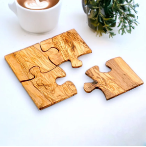Custom Made Single Latest Design <b>puzzle</b> Coasters Natural Color Dining Table Use Home Decoration Mats & Pads At Good Price - Product Image 2