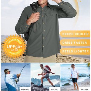 Camisa de senderismo personalizada para hombre, diseño sólido, nuevo estilo, camisa de pesca, camisa de trabajo, estilo casual, camisas para hombre - Product Image 3