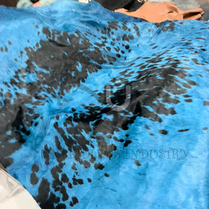 เสื้อฮู้ดหนังวัวแท้สีน้ำเงินแบบซิปคู่แฟชั่นใหม่ปี 2026 - Product Image 3