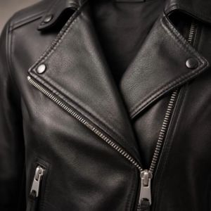 Veste de moto en cuir PU noir pour femme, style motard tendance - Product Image 5