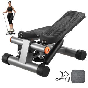 Mini Stepper Idraulico per Fitness, Attrezzo Cardio per Allenamento Completo del Corpo con Bande di Resistenza, Macchina Ellittica per Uso Domestico - Product Image 1