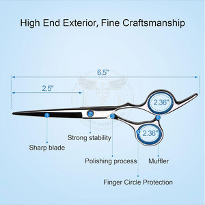 Outil professionnel de coupe de cheveux, acier inoxydable 6CR13, précision de haute qualité, ciseaux de coiffure légers pour droitiers - Product Image 2