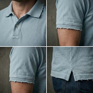 Vente en gros de streetwear pour hommes avec logo personnalisé, t-shirt en coton tricoté de haute qualité, à effet vintage, bords bruts et délavé, vierge, imprimé - Product Image 6