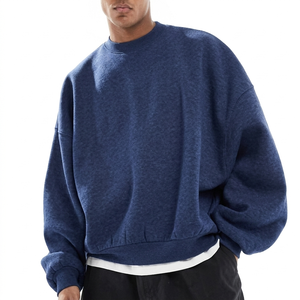 <b>Men</b> <b>Pullover</b> Sweatshirt OEM Service Custom Embroidered Crew Neck Sweatshirt Soft Comfortable Streetwear - Product Image 3