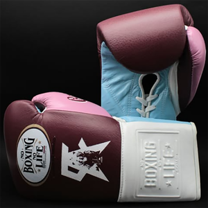 Nouveaux gants de boxe en cuir de vachette, modèle sparring, à lacets, rembourrage confortable, personnalisés, pour l'entraînement, respirants, faits à la main - Product Image 1
