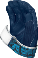 Gants de frappeur de baseball en cuir de haute qualité, fermeture auto-agrippante, ajustement standard, antidérapants, soutien flexible pour la main, protection rembourrée