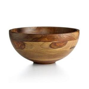 Natural <b>Rustic</b> Wooden Serving Bowl For Healthy Lifestyle Kitchen Setup Perfect For Serving Organic Meals - Product Image 6