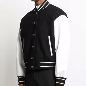 Hot Selling Product Custom Baseball Bomber Varsity Jackets for Men High Quality Street Style Men's Varsity Jacket - Product Image 2