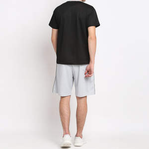 Ensemble t-shirt et short de luxe blanc personnalisé de haute qualité, en coton, deux pièces, été, pour homme - Product Image 4