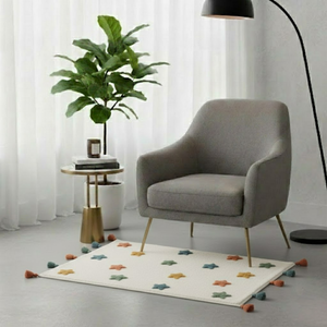 Tapis de bain en coton tufté antidérapant de qualité supérieure |   Super absorbant et séchage rapide, motif floral moderne |   Taille et couleur personnalisables Maison Hôtel - Product Image 4