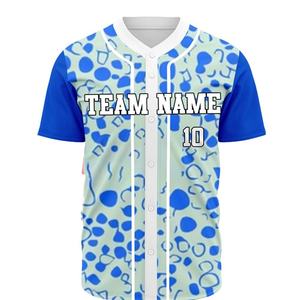Maillots de baseball personnalisés de haute qualité en gros, chemises tendance cousues, uniformes de softball OEM à logo personnalisé et abordables - Product Image 5