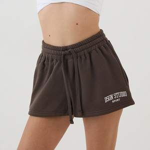 Shorts décontractés personnalisés DTF pour femmes, en polyester et coton, avec cordon de serrage, design imprimé, coupe décontractée, streetwear décontracté - Product Image 1