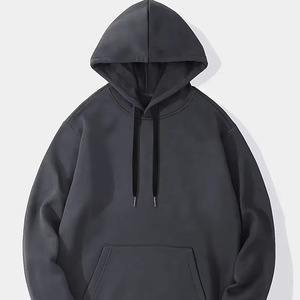 Sweat à capuche décontracté pour homme - Coupe ample, 100% coton, doublure unie, imprimé numérique, logo frontal, ODM - Product Image 1