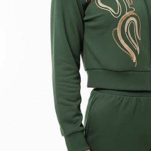 Ensemble de survêtement pour femme en coton durable, grande taille, couleur unie, style streetwear, 100% écologique, matière respirante, entièrement personnalisable - Product Image 4