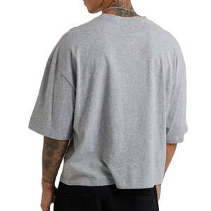เสื้อยืดทรงบ็อกซี่สไตล์เทรนดี้สำหรับผู้ชาย ผ้าคอตตอนพรีเมียม เนื้อหนา ใส่สบาย ทรงหลวม ใส่ลำลองได้ เหมาะกับแฟชั่นและการสวมใส่ที่สบาย - Product Image 2