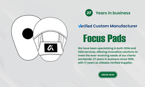 Guantes de Entrenamiento Profesionales Personalizados de Cuero para Karate, Guantes de Enfoque de Alta Calidad con Logotipo Personalizado, Cómodos, TOP RANK INDUSTRIES - Product Image 3