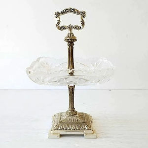 ถาดเสิร์ฟช็อกโกแลตคริสตัลชุบเงินวินเทจ ดีไซน์หรูหรา เหมาะสำหรับผลไม้ ขนมหวาน และตกแต่งโต๊ะ - Product Image 1