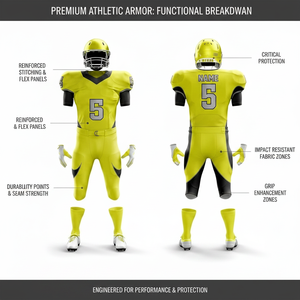 2026 Hot Selling Custom American Football Uniform <b>Set</b> Breathable Impact Resistant Athletic Armor Jersey Pants Helmet Sports Kit - Product Image 2