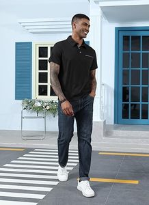 Chemises décontractées en maille respirante à manches courtes pour hommes, avec impression de logo personnalisée, fabriquées au Pakistan, à prix abordable - Product Image 6