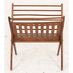Wholesale Acacia Wood Minimalist Foldable Magazine Rack - Product Image 3