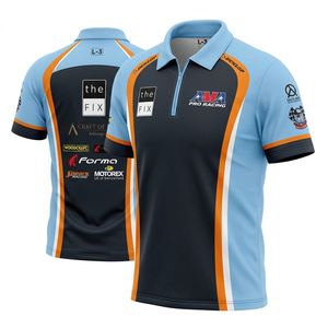 Polo de Punto Estampado Regular para Hombre, Camisa de Golf con Logotipo Bordado o Estampado para Deportes y Carreras - Product Image 4