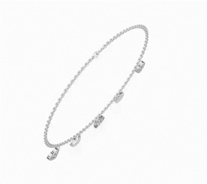 Pulsera Boudiccas Lightheart con Diamantes Cultivados en Laboratorio, 0.260 Quilates, 9 Piedras, Oro Amarillo, Rosa o Blanco de 9k, 14k o 18k, Estilo Minimalista y Delicado, 9 Piezas - Product Image 2