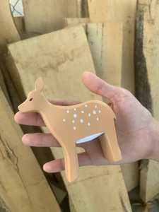Wooden <b>Farm</b> Animal Toy <b>Set</b> Handmade Natural Wood Figures for Kids Toddlers Educational Learning Pretend Play Wholesale - Product Image 2