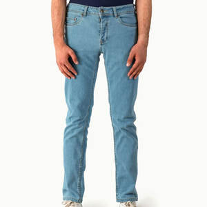 Pantalones de hombre transpirables al por mayor con MOQ bajo, diseño personalizado, pantalones vaqueros lavados de última moda para venta en línea - Product Image 1