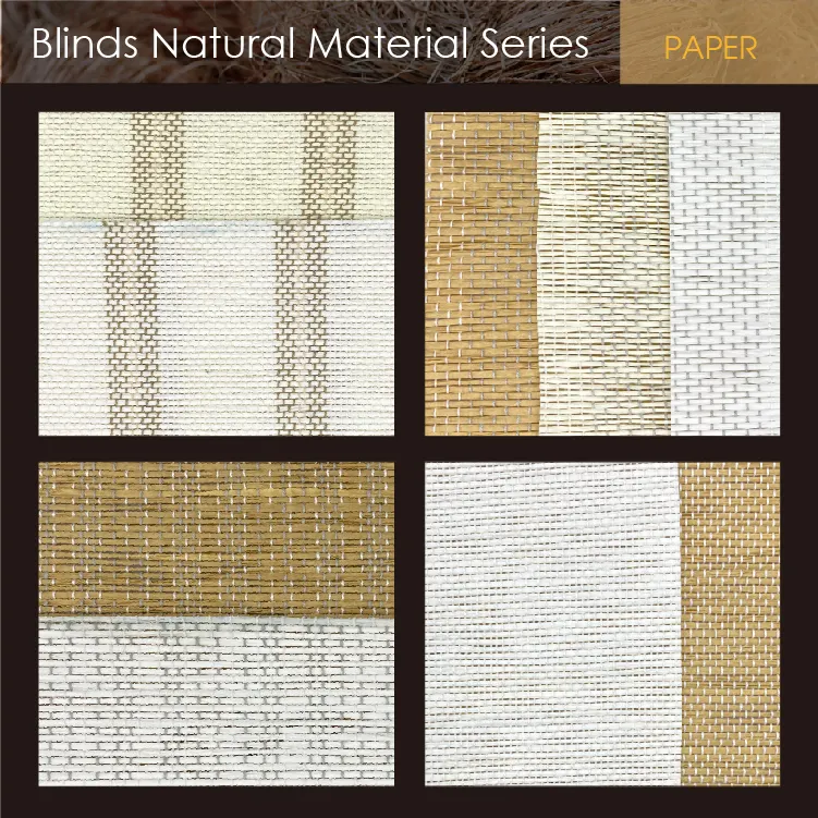 natural woven paper blinds materials