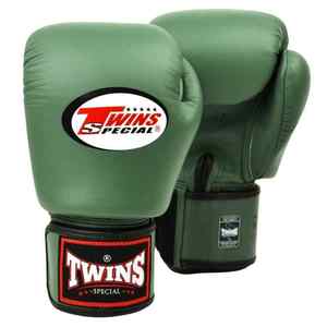 Guantes de Boxeo Twins Muay Thai de Cuero Genuino con Cierre de Velcro y Agarres para las Manos, para Sanda, Kick Boxing, MMA y Lucha - Product Image 1