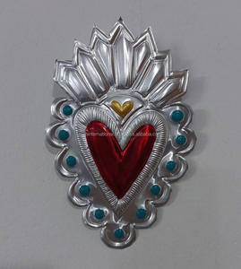 Decoración del hogar colgante Charistmas plateado Corazón y Cruz encanto collar mujeres ajustable personalización gargantilla joyería - Product Image 1