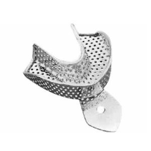 Bandeja de Impresión Dental de Calidad Premium con Borde L4 Perforado, Tamaño Inferior S, Acero Inoxidable, Reutilizable, Autoclavable, para Ortodoncia - Product Image 4