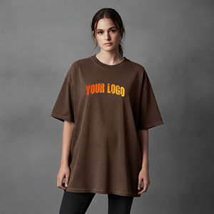 เสื้อยืดคอกลมแขนสั้นสีพื้นผ้าฝ้าย 100% เป็นมิตรกับสิ่งแวดล้อม สำหรับฤดูร้อน ตกแต่งด้วยลายปัก สำหรับผู้หญิง ราคาขายส่ง - Product Image 1