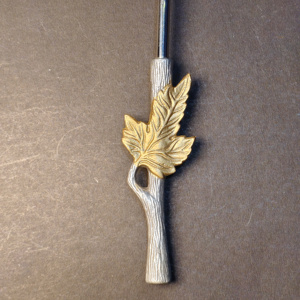 ช้อนชาด้ามใบไม้สองสีเงินและทอง ดีไซน์ใบเมเปิลสุดหรู สำหรับร้านอาหารระดับไฮเอนด์และใช้ในบ้าน - Product Image 4