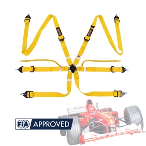 Ceinture de sécurité de course automobile personnalisée en gros, homologuée FIA 8853 2016, TBRACING, Agent OEM ODM, Support élastique à dégagement rapide - Product Image 1