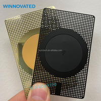 Cartes NFC en métal personnalisables, cartes de visite en métal avec gravure