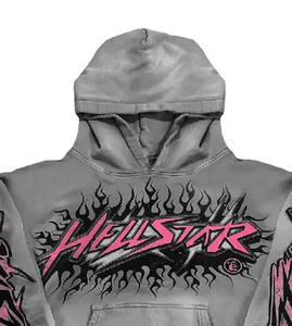 Sudadera con Capucha de Invierno Personalizada con Estampado de DTF y Pedrería, Sudadera Holgada de Moda Urbana para Hombre, 100% Algodón, Calidad Premium de Fábrica - Product Image 3